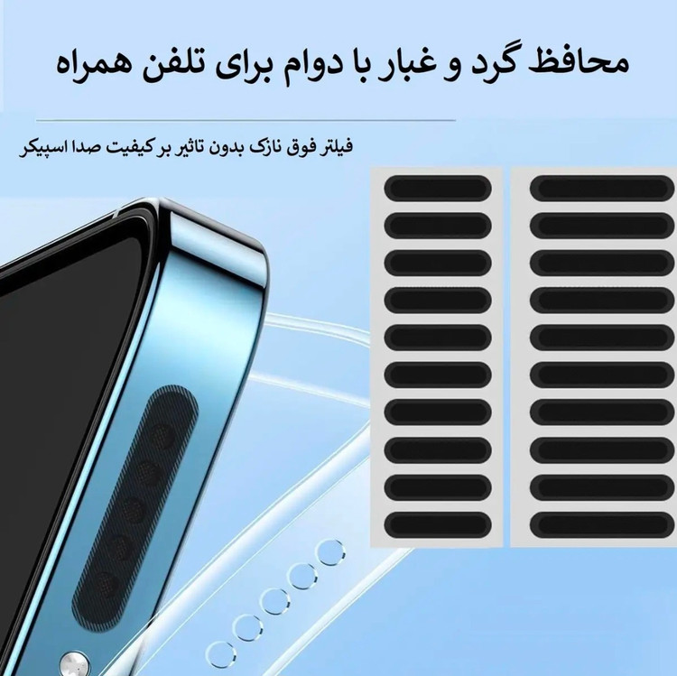 برچسب محافظ توری نانو Netstic مناسب برای اسپیکر گوشی های موبایل