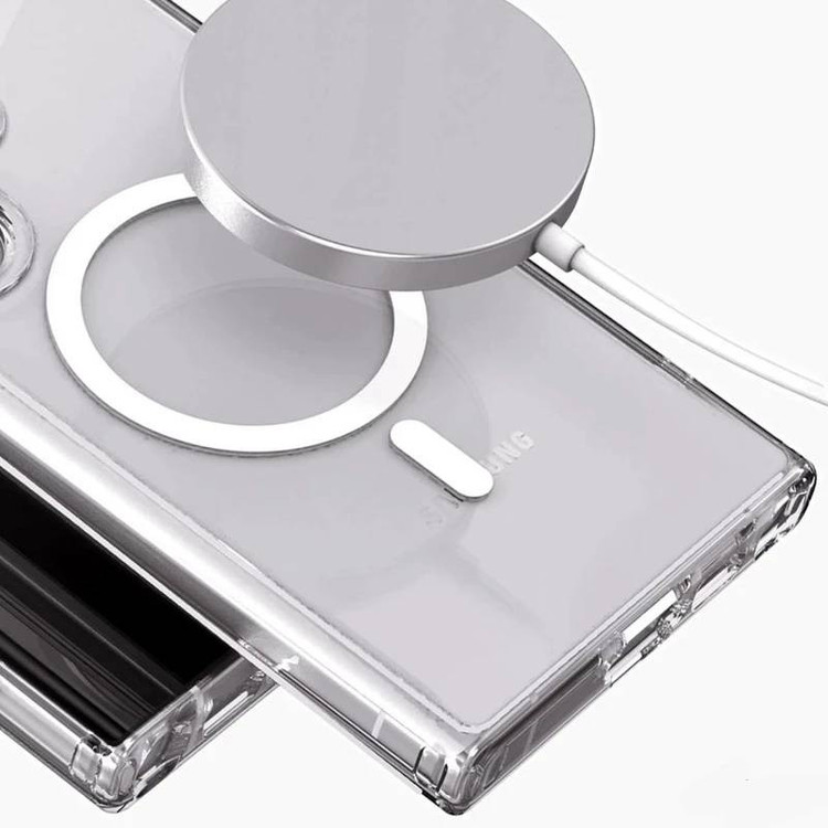 کاور شفاف مدل MAGSAFE مناسب برای گوشی موبایل سامسونگ Galaxy S25 Ultra