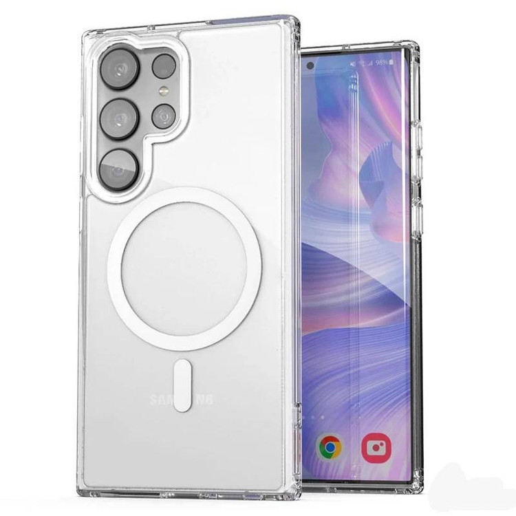 کاور شفاف مدل MAGSAFE مناسب برای گوشی موبایل سامسونگ Galaxy S25 Ultra
