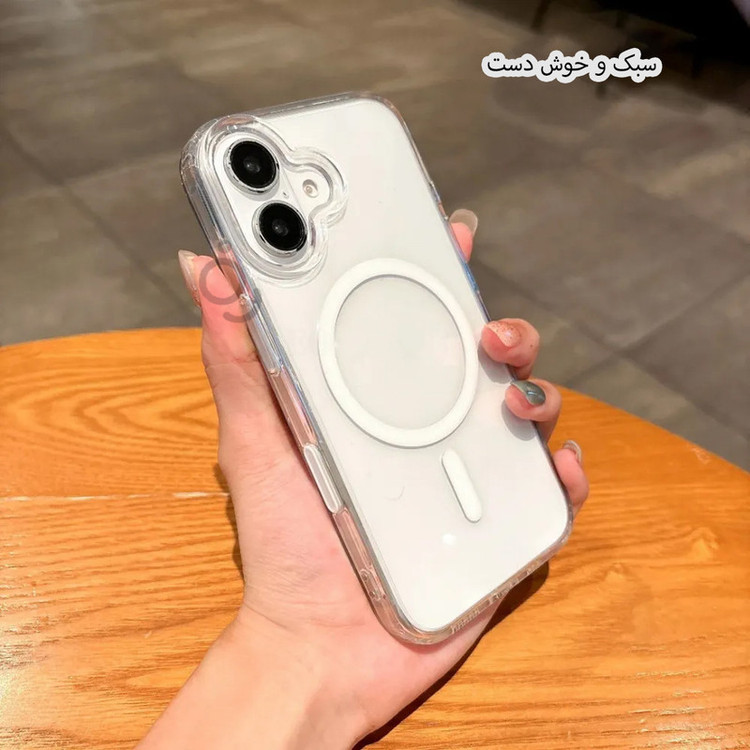 کاور شفاف مدل MAGSAFE مناسب برای گوشی موبایل اپل iPhone 16