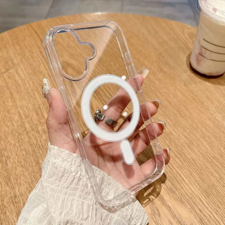 کاور شفاف مدل MAGSAFE مناسب برای گوشی موبایل اپل iPhone 16