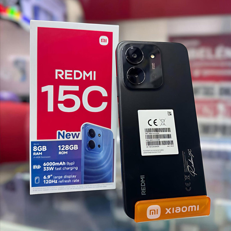 گوشی موبایل شیائومی مدل Redmi 15C 4G دو سیم کارت ظرفیت 256 گیگابایت و رم 8 گیگابایت - پک گلوبال