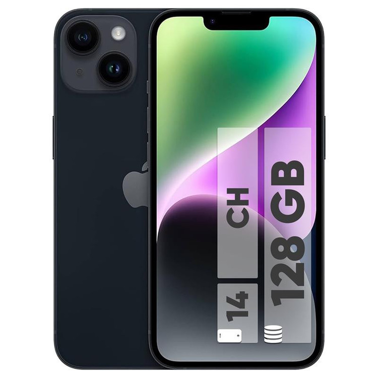 گوشی موبایل اپل مدل iPhone 14 CH دو سیم کارت ظرفیت 128 گیگابایت و رم 6 گیگابایت - رجیستر شرکتی - نات اکتیو